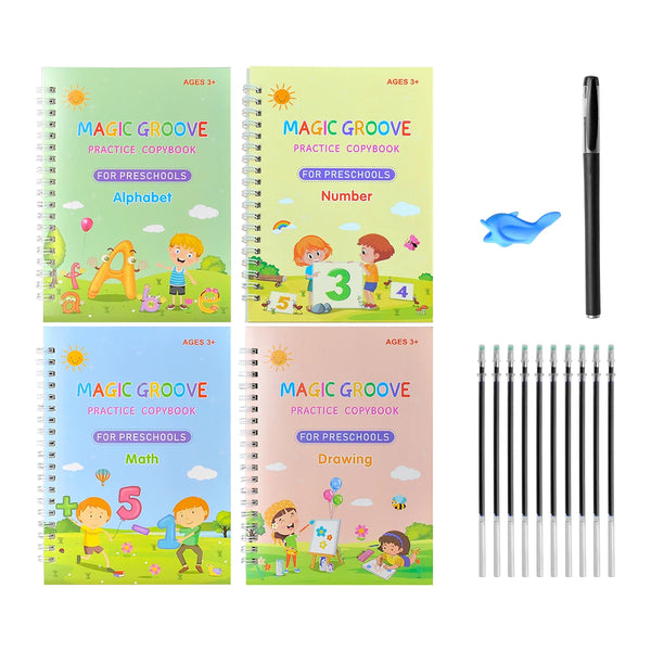 Wellness Matrix Magic Reusable Kids Writing Practical Book